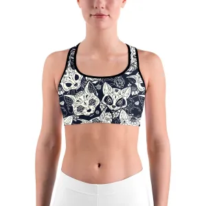 Sugar Skull Cats Sports bra