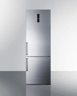 Summit FFBF249SSBI 24" Wide Built-In Bottom Freezer Refrigerator