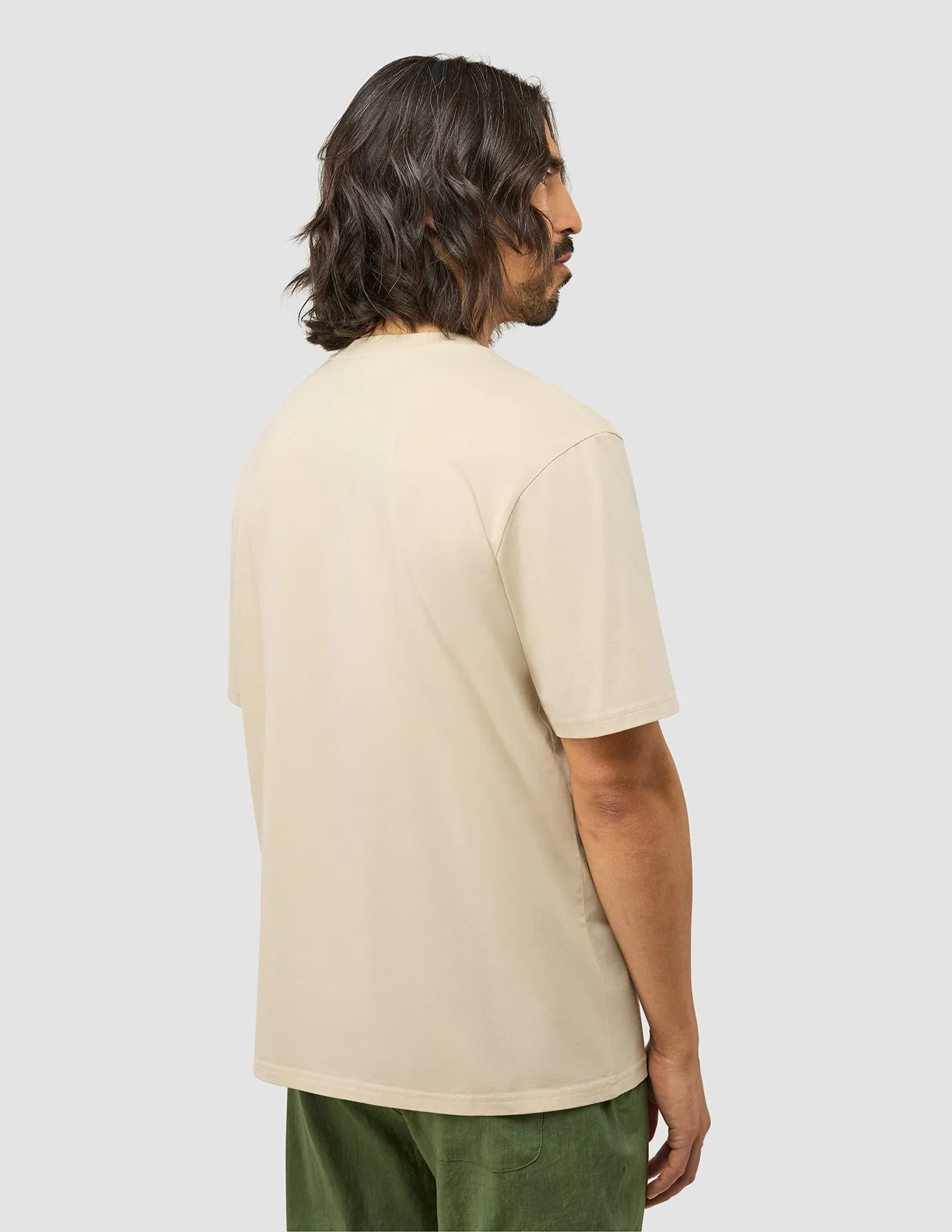 Supima T-shirt Box Fit Ivory Haze