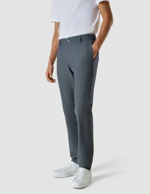 Tech Linen Elastic Pants Navy
