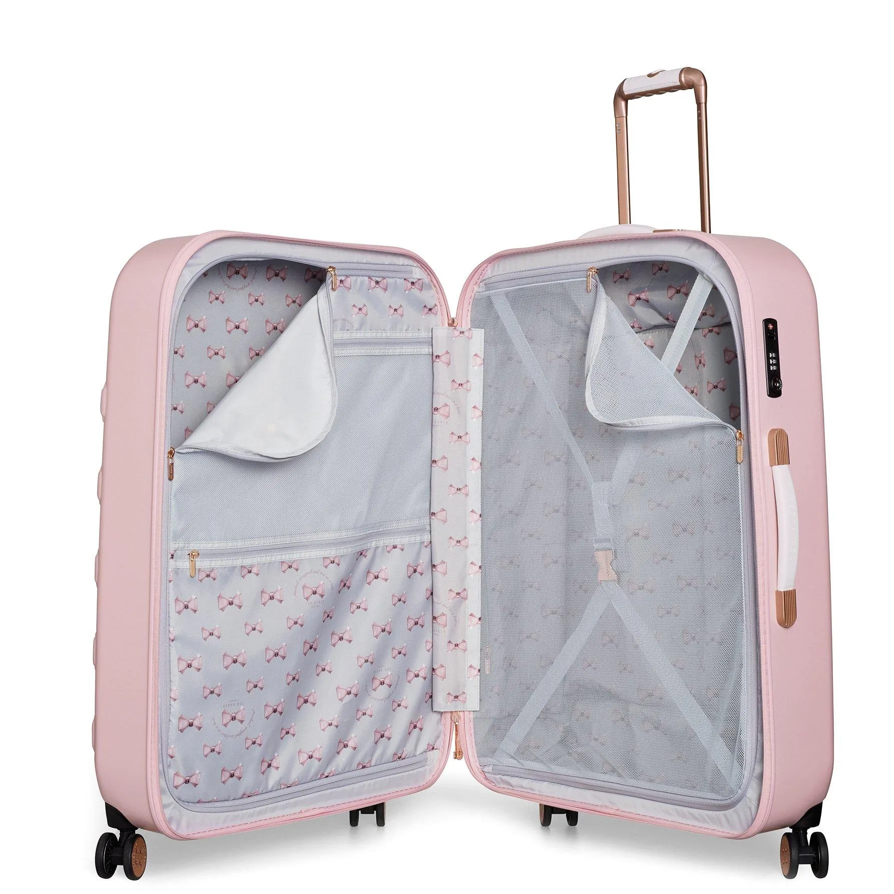 Ted Baker Beau Checked-Large -Wheel Large Luggage