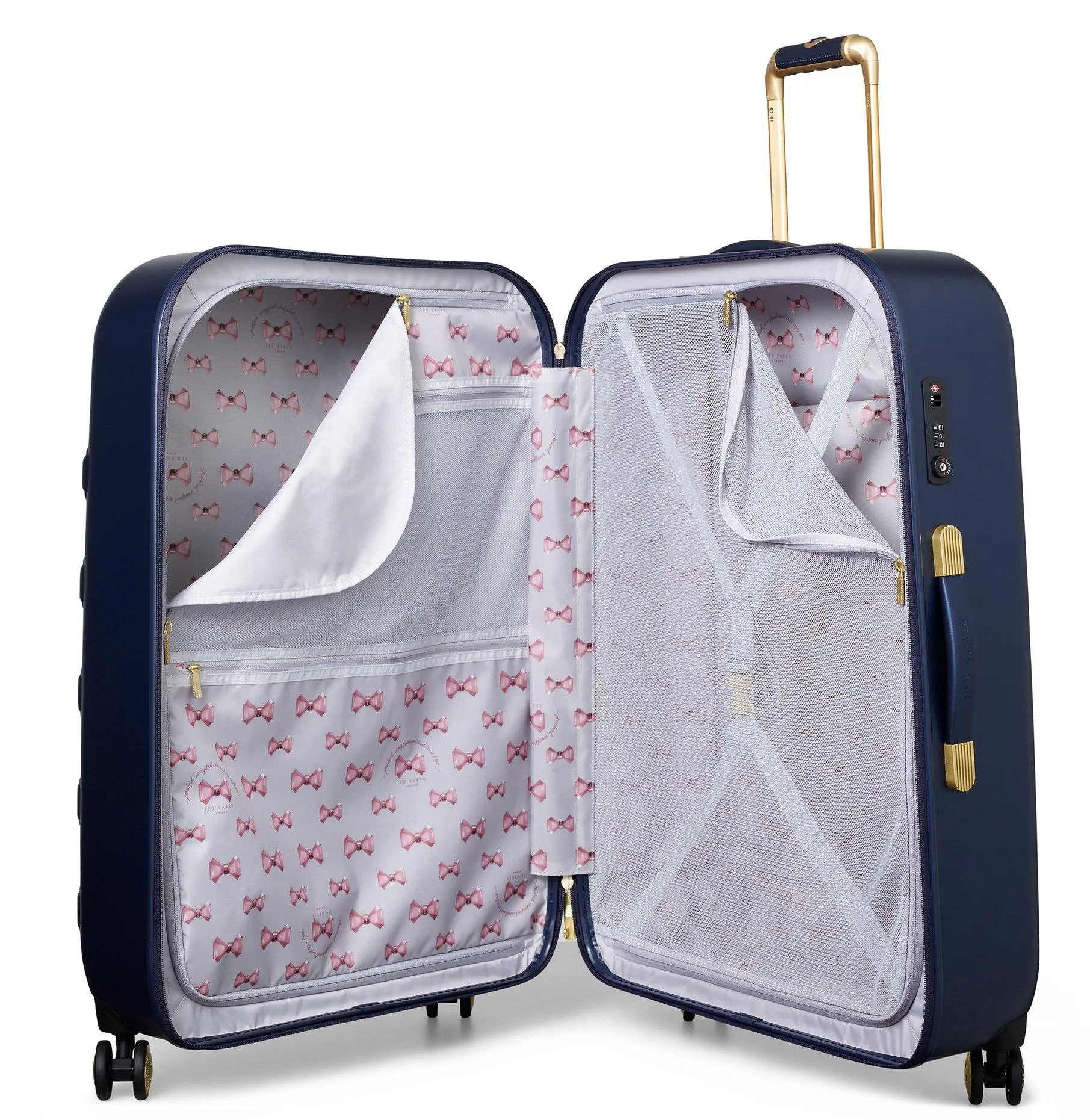 Ted Baker Beau Checked-Large -Wheel Large Luggage