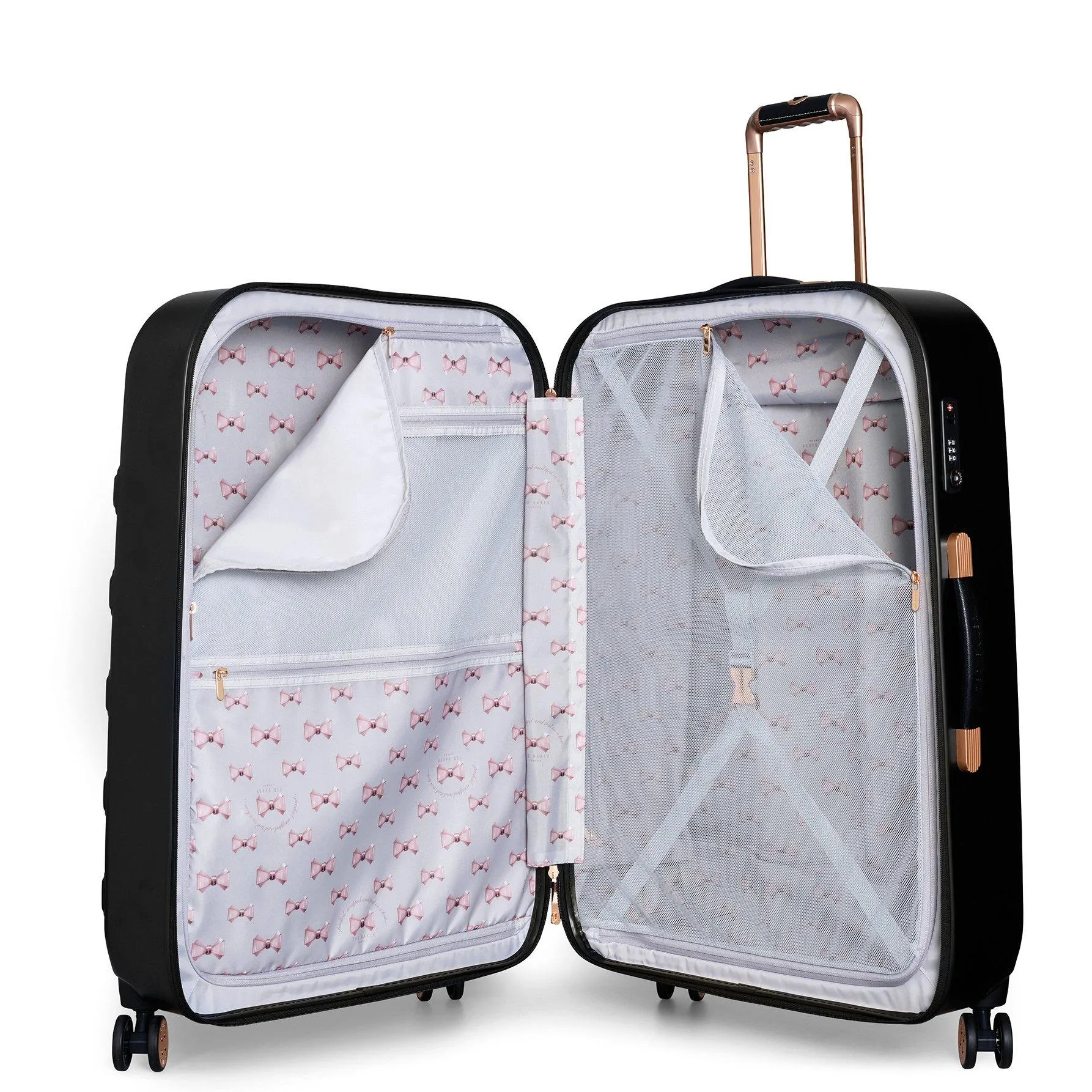 Ted Baker Beau Checked-Large -Wheel Large Luggage