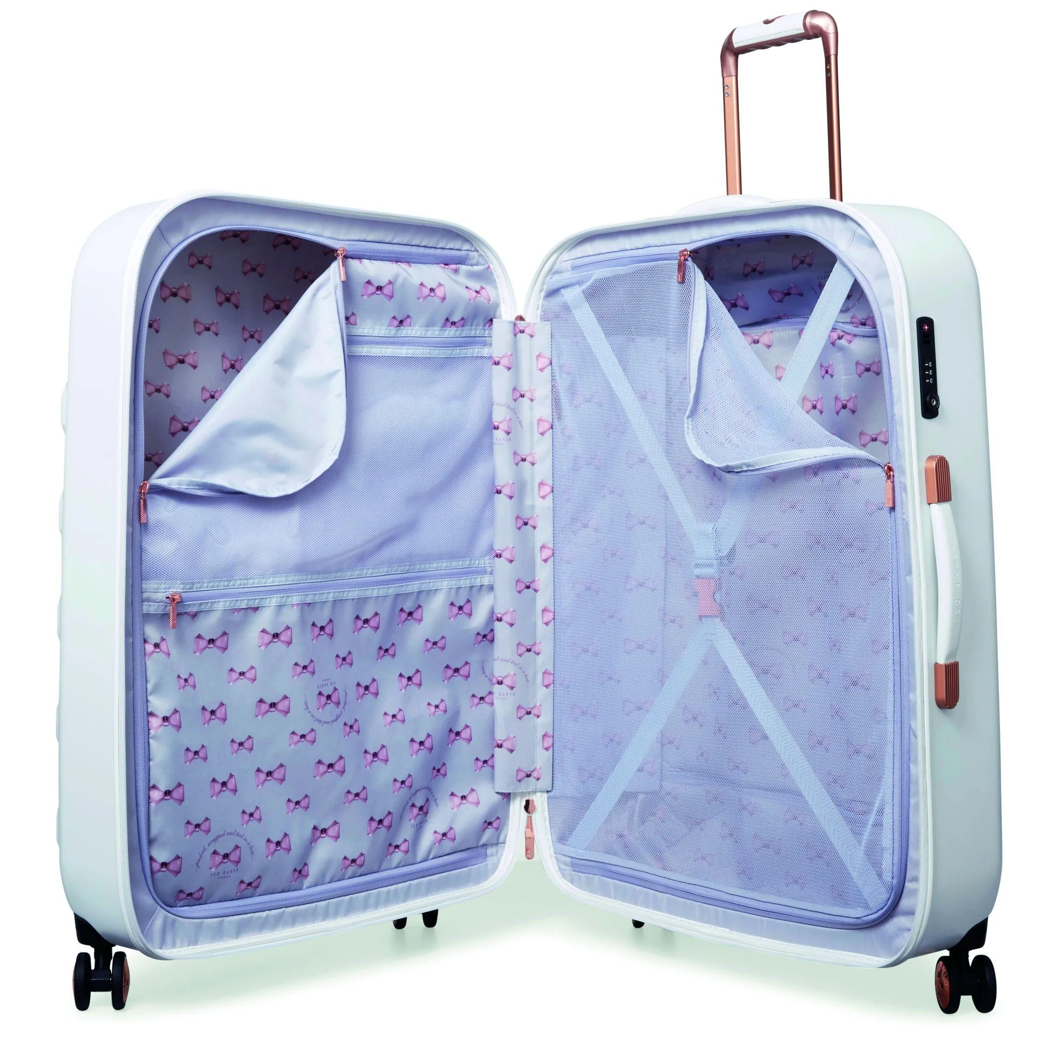 Ted Baker Beau Checked-Large -Wheel Large Luggage