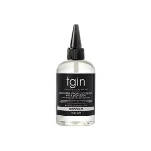 TGIN 100% Extra Virgin Coconut Oil Hair & Body Serum - 4 oz