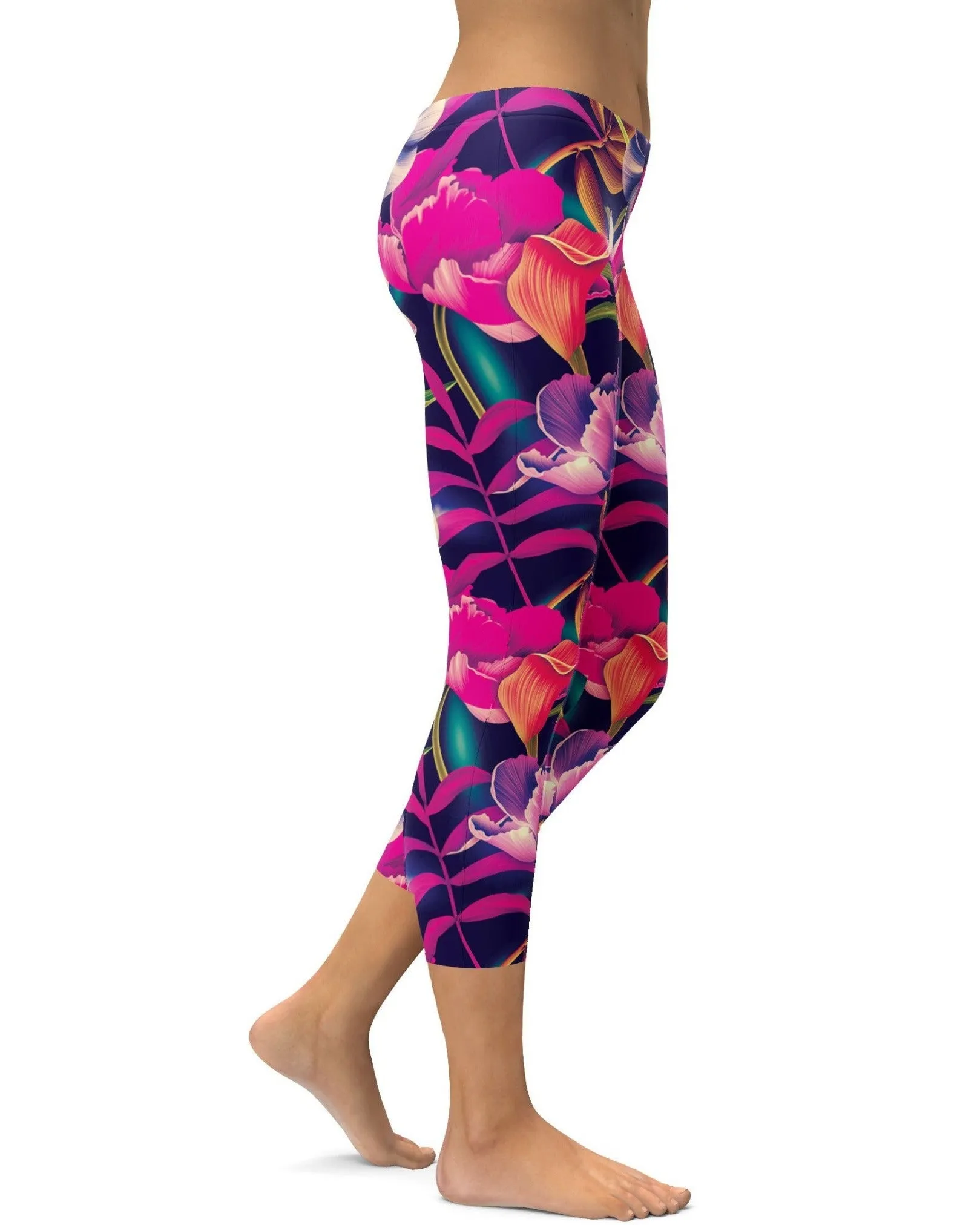 Tropical Floral Capris