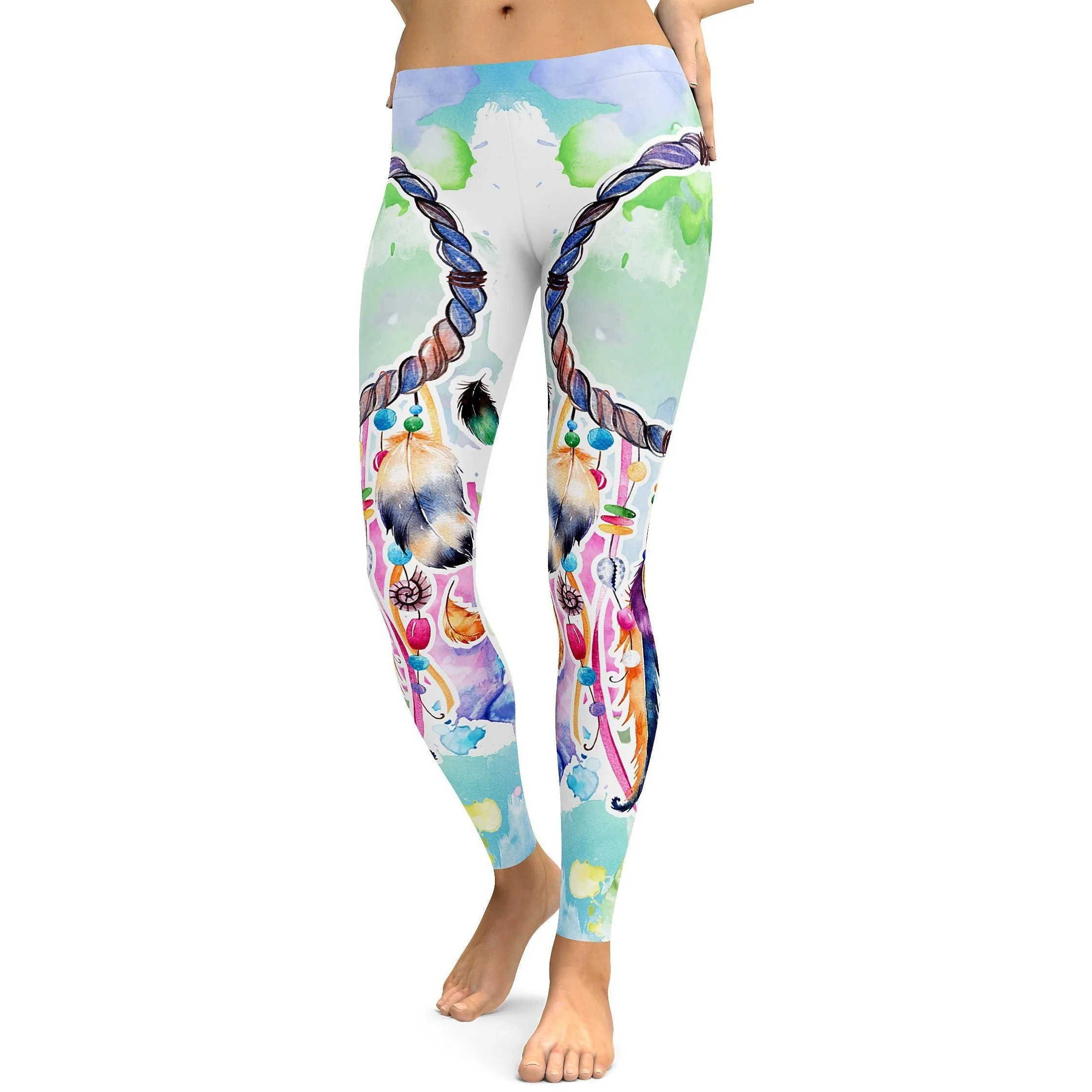 Watercolor Dreamcatcher Leggings