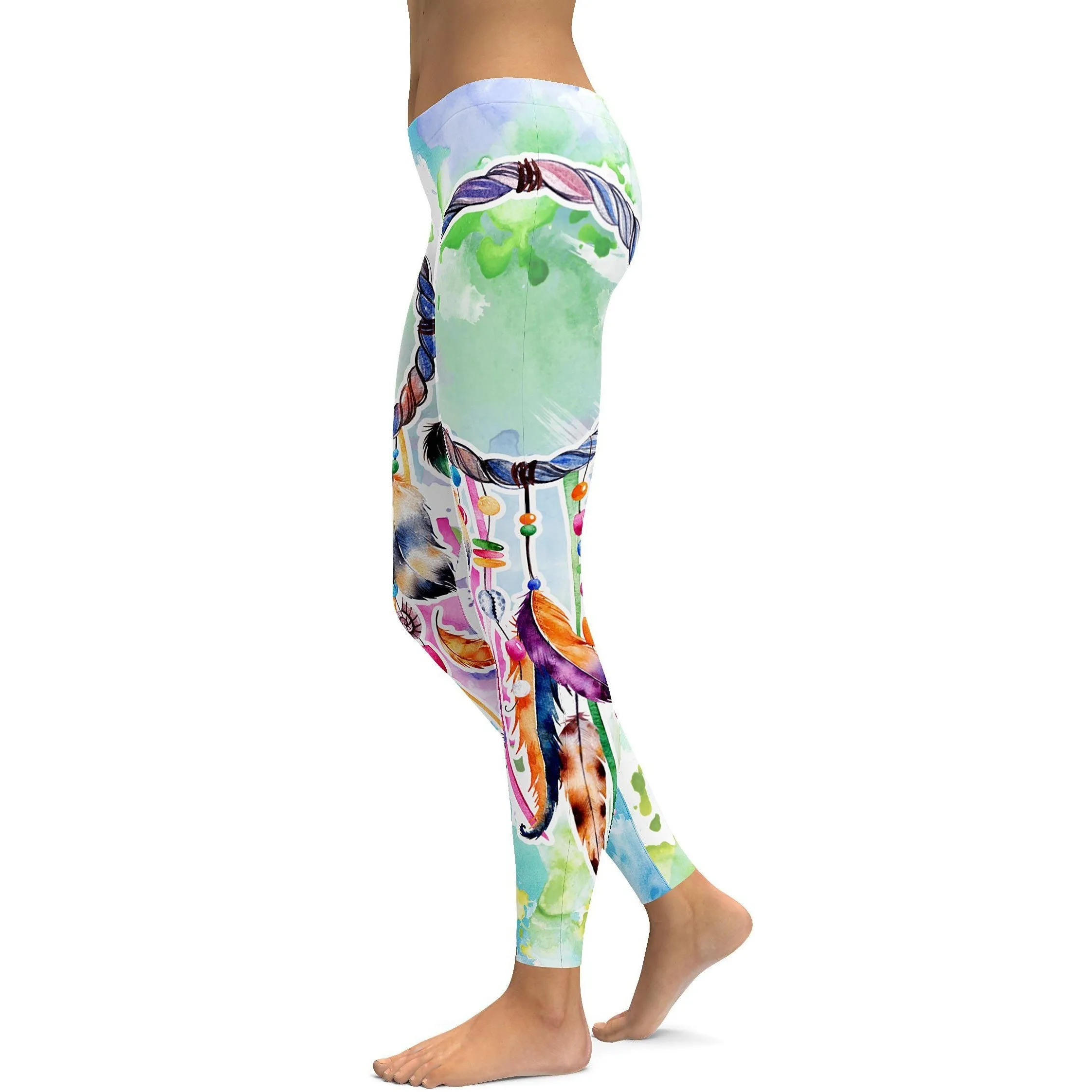 Watercolor Dreamcatcher Leggings