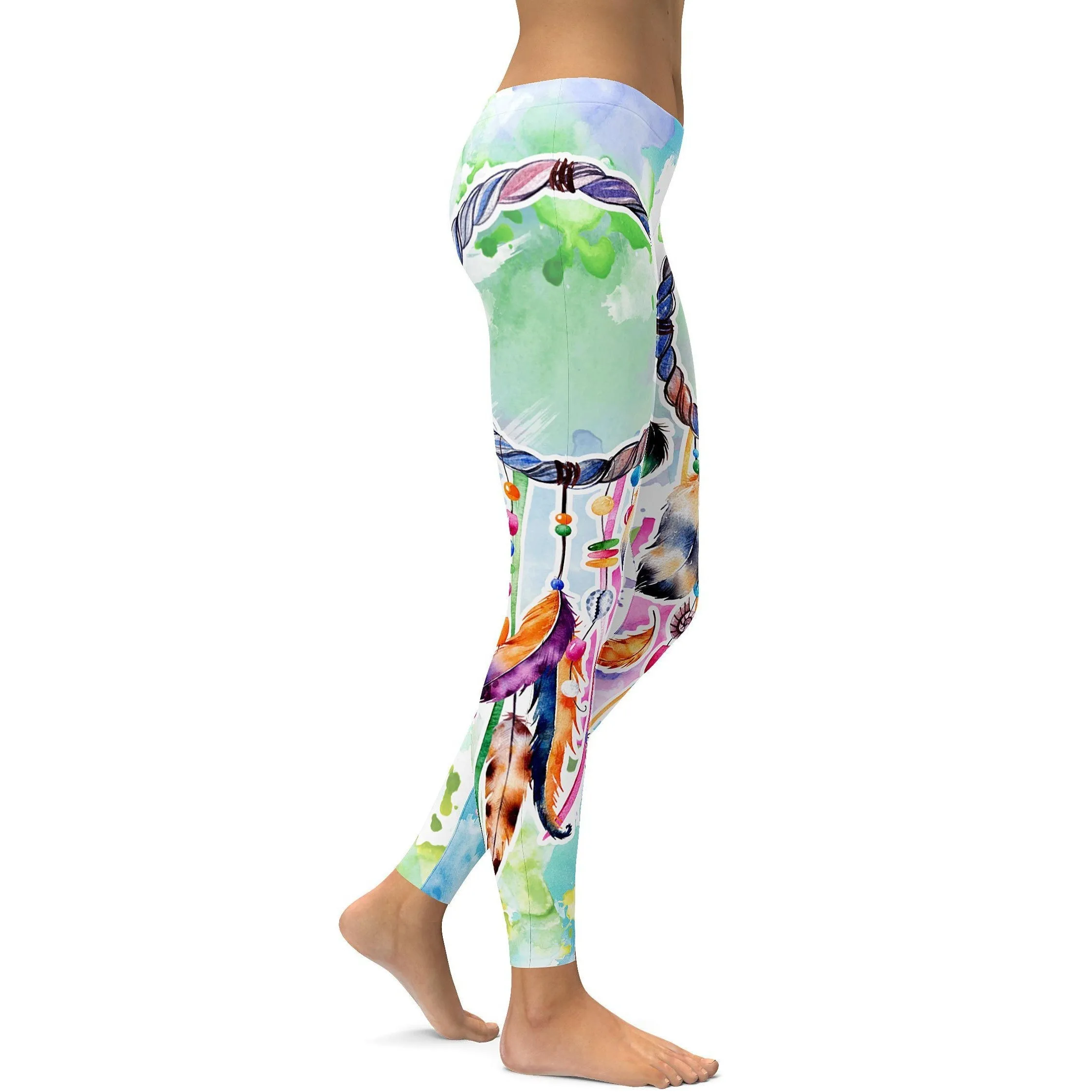 Watercolor Dreamcatcher Leggings