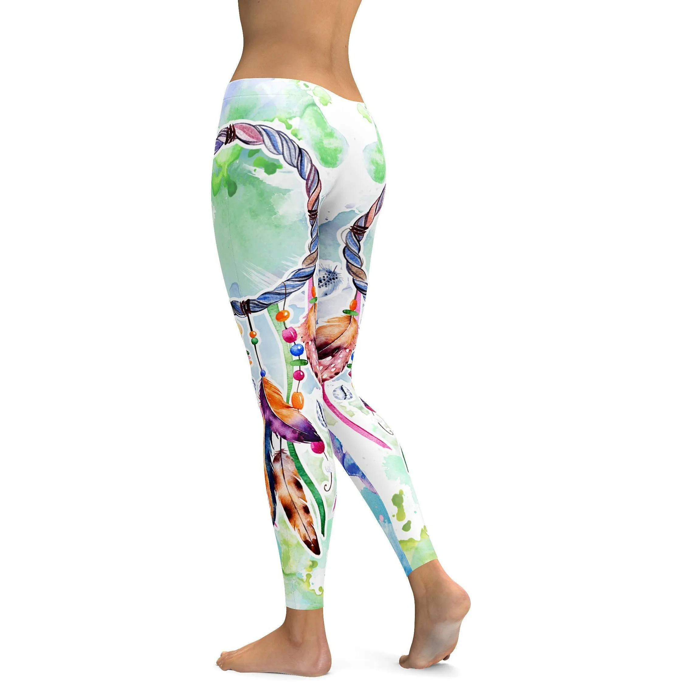 Watercolor Dreamcatcher Leggings