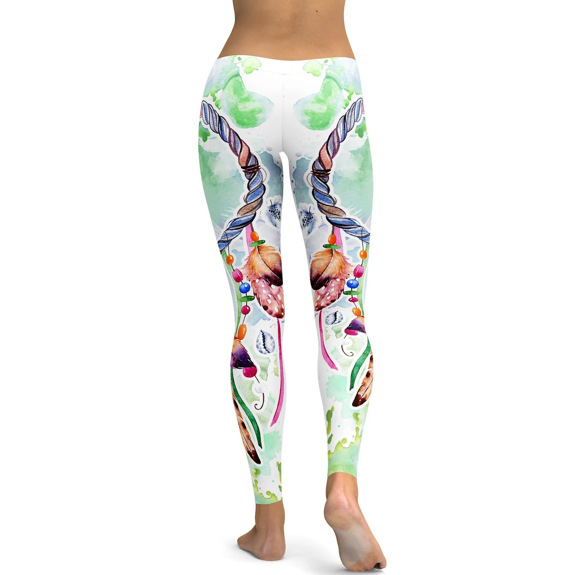 Watercolor Dreamcatcher Leggings