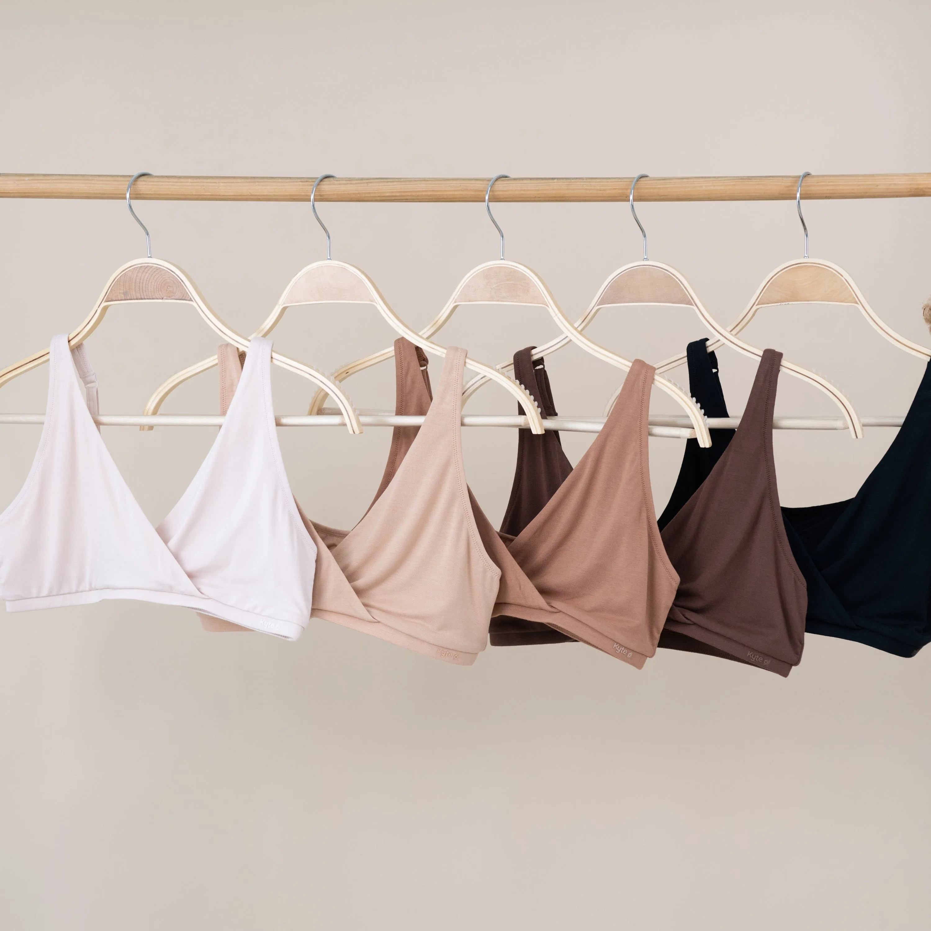 Women's Cross Front Bralette in Toffee