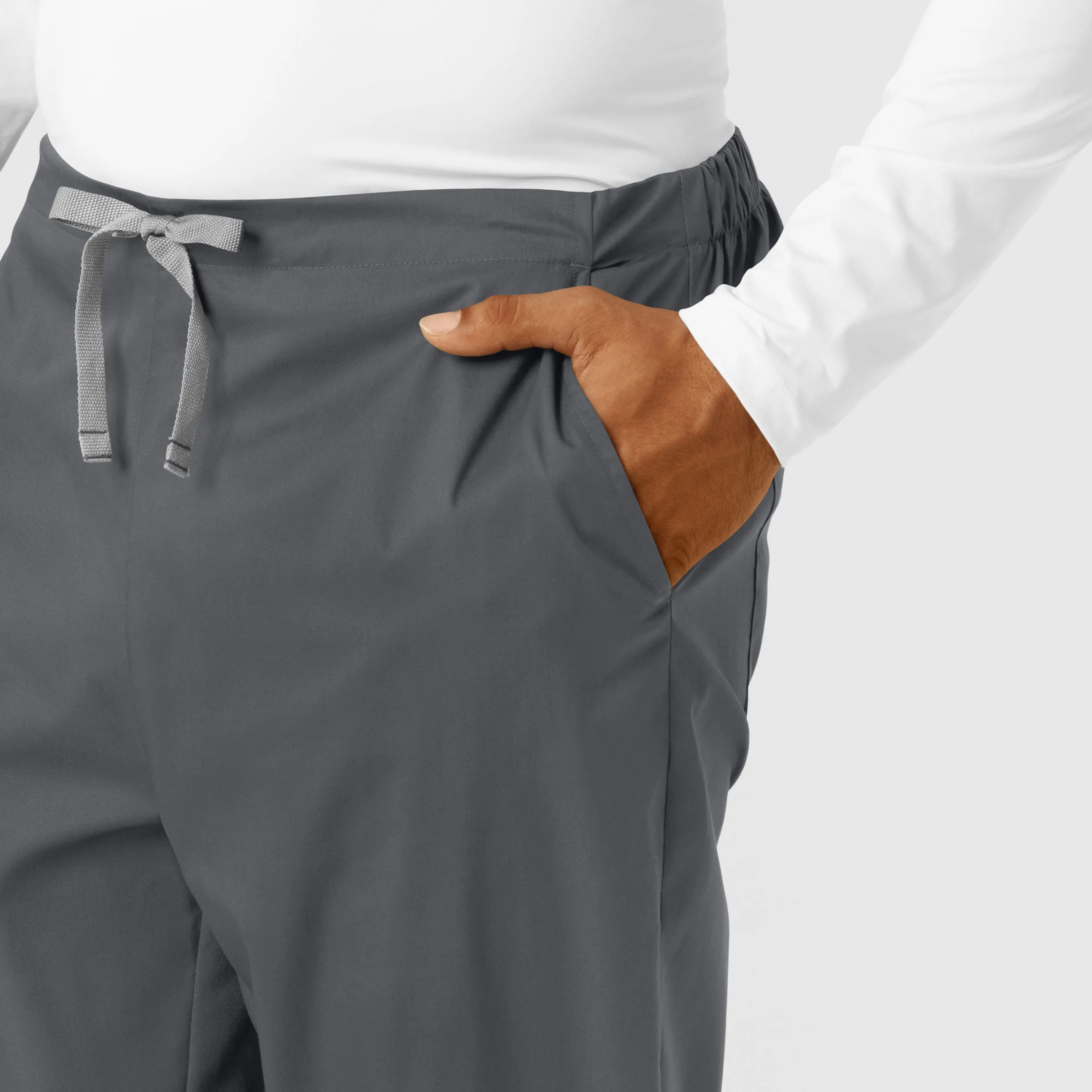 WORK Men's Cargo Jogger Scrub Pant - Pewter