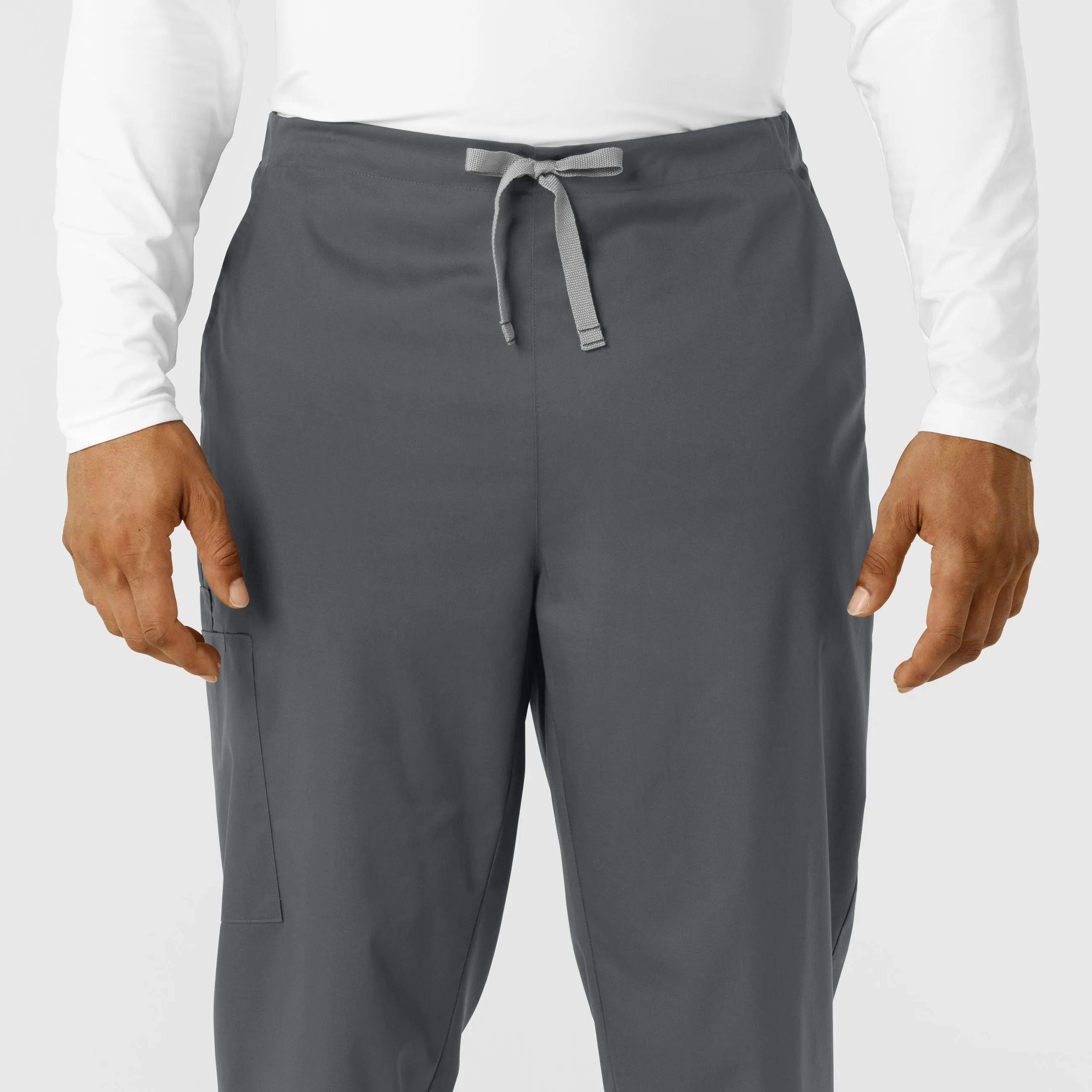 WORK Men's Cargo Jogger Scrub Pant - Pewter