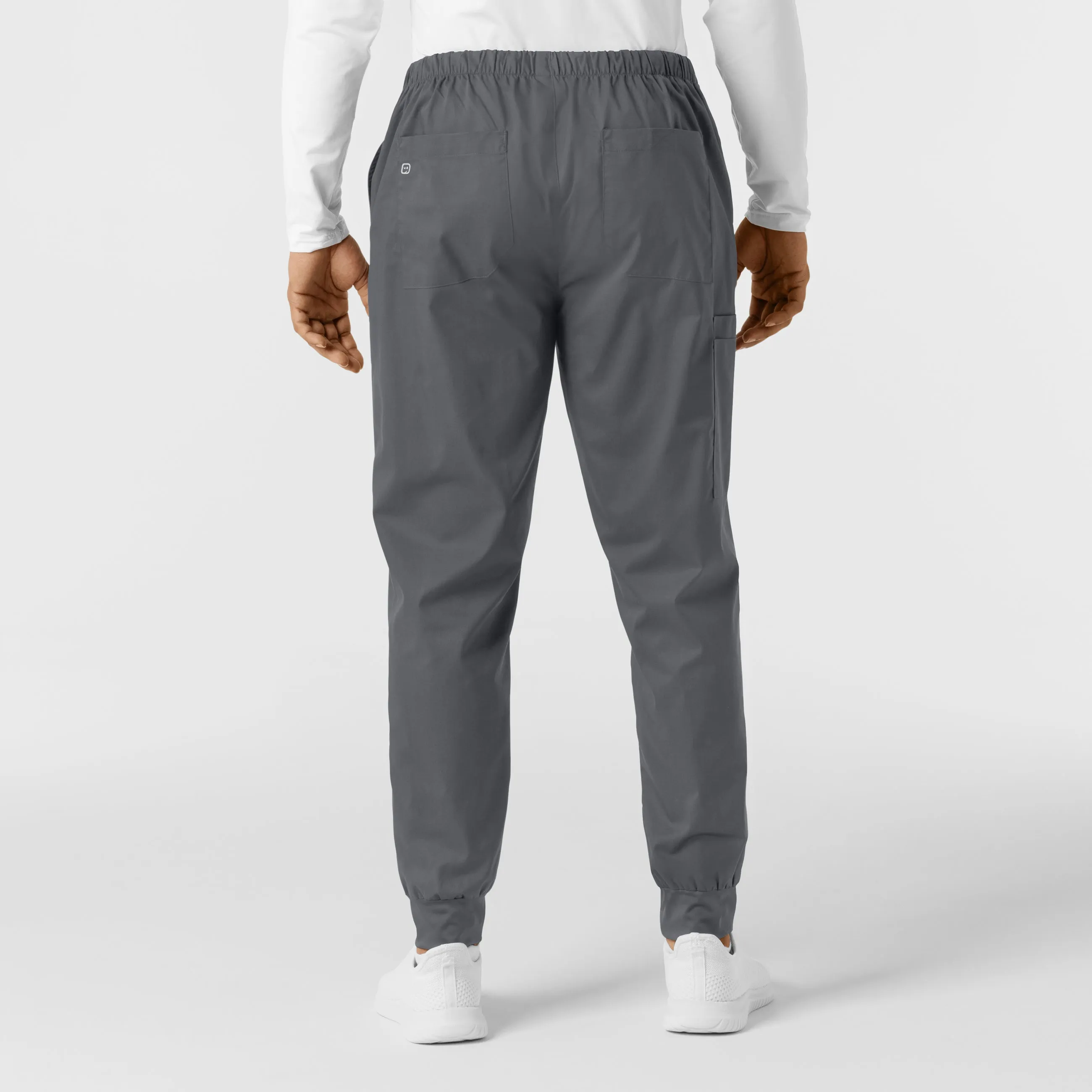 WORK Men's Cargo Jogger Scrub Pant - Pewter